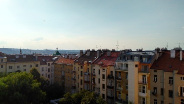 Apartment buildings in Prague, Czech Republic